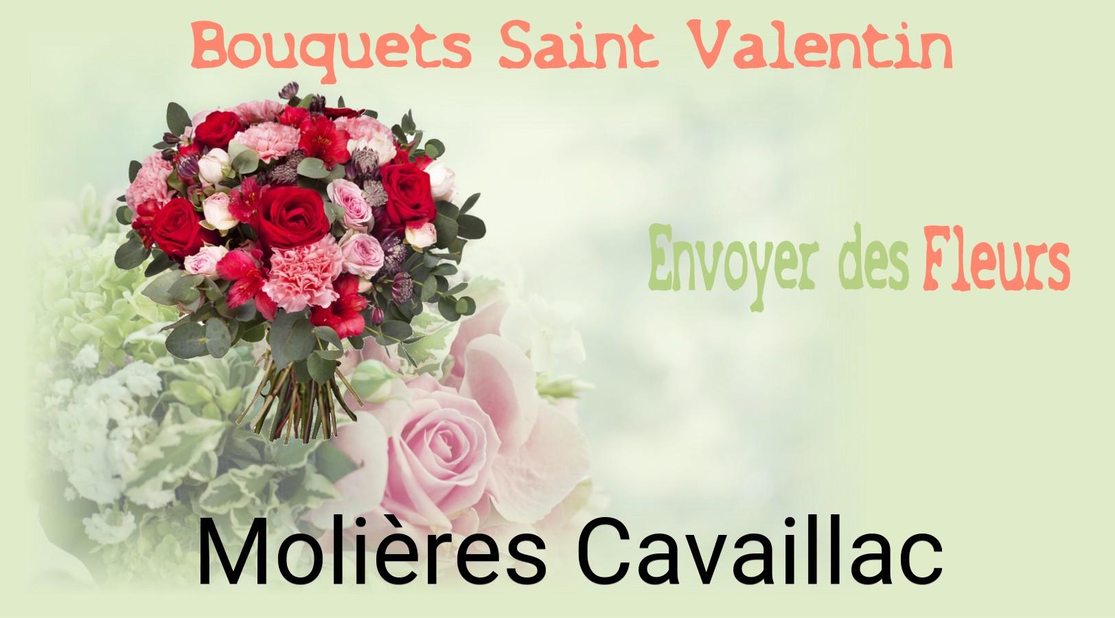 Roses de Saint-Valentin livrées à Molières-Cavaillac